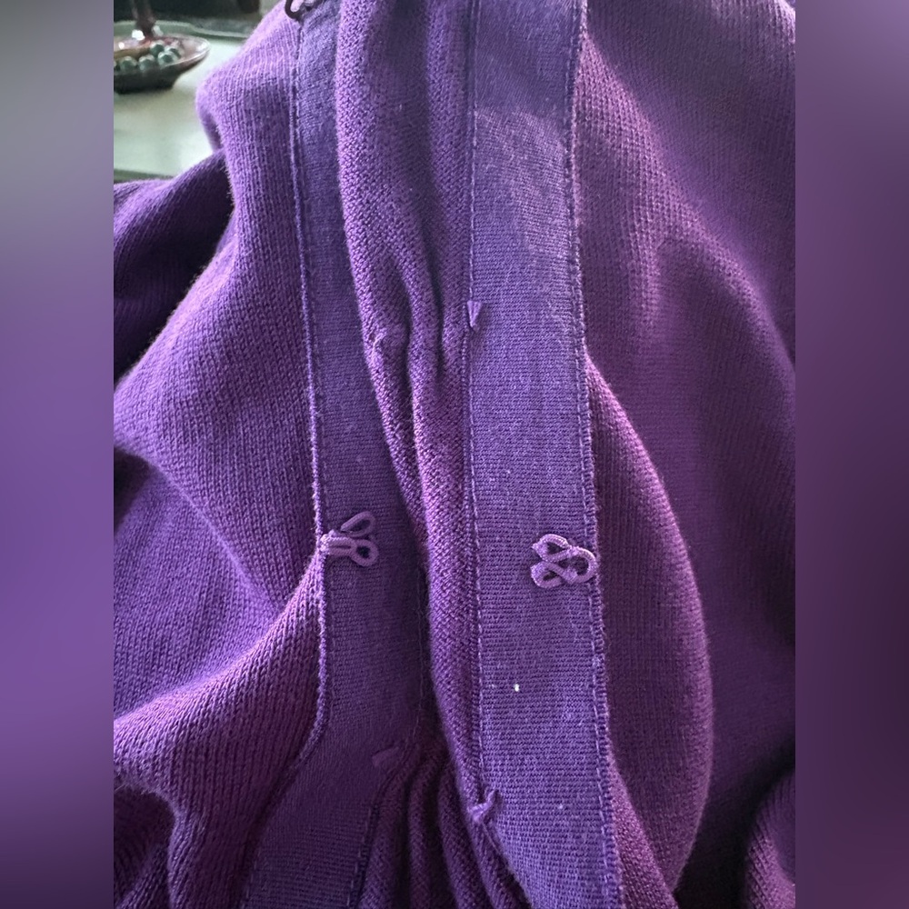 Purple Cardigan Sweater size medium from Coldwater Creek - Picture 8 of 8